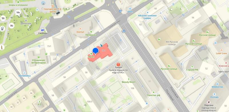 Карта расположения офиса ЦВСИ - Сибирского центра выявления скрываемой информации. Кликните для просмотра в 2ГИС